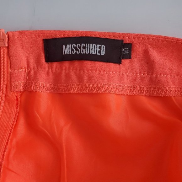 Missguided Women's Orange Layered Shorts, US 6 - Picture 7 of 7